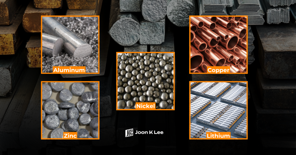 Nonferrous Metals Types Raw Materials